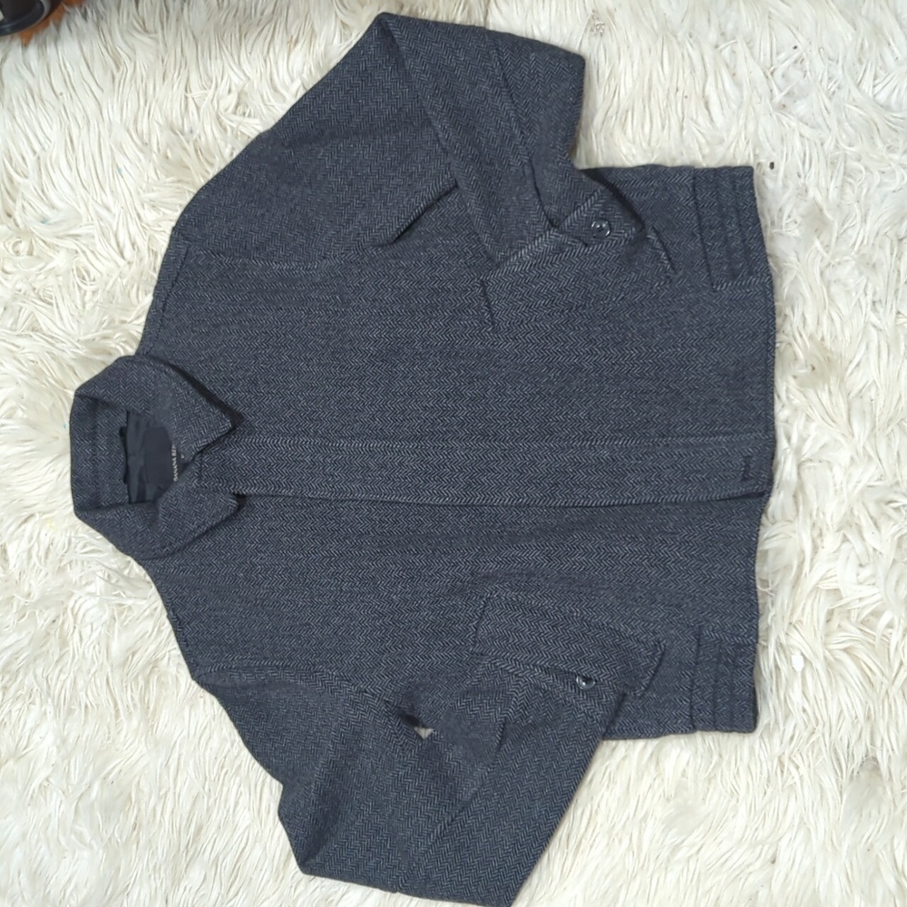 Banana Republic Crop Herringbone Coat